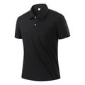 Polo Shirt Sorona Plus-Size Ice Silk Black