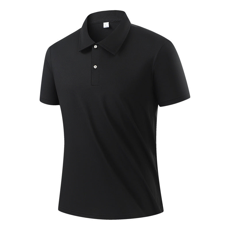 Polo Shirt Sorona Plus-Size Ice Silk Black