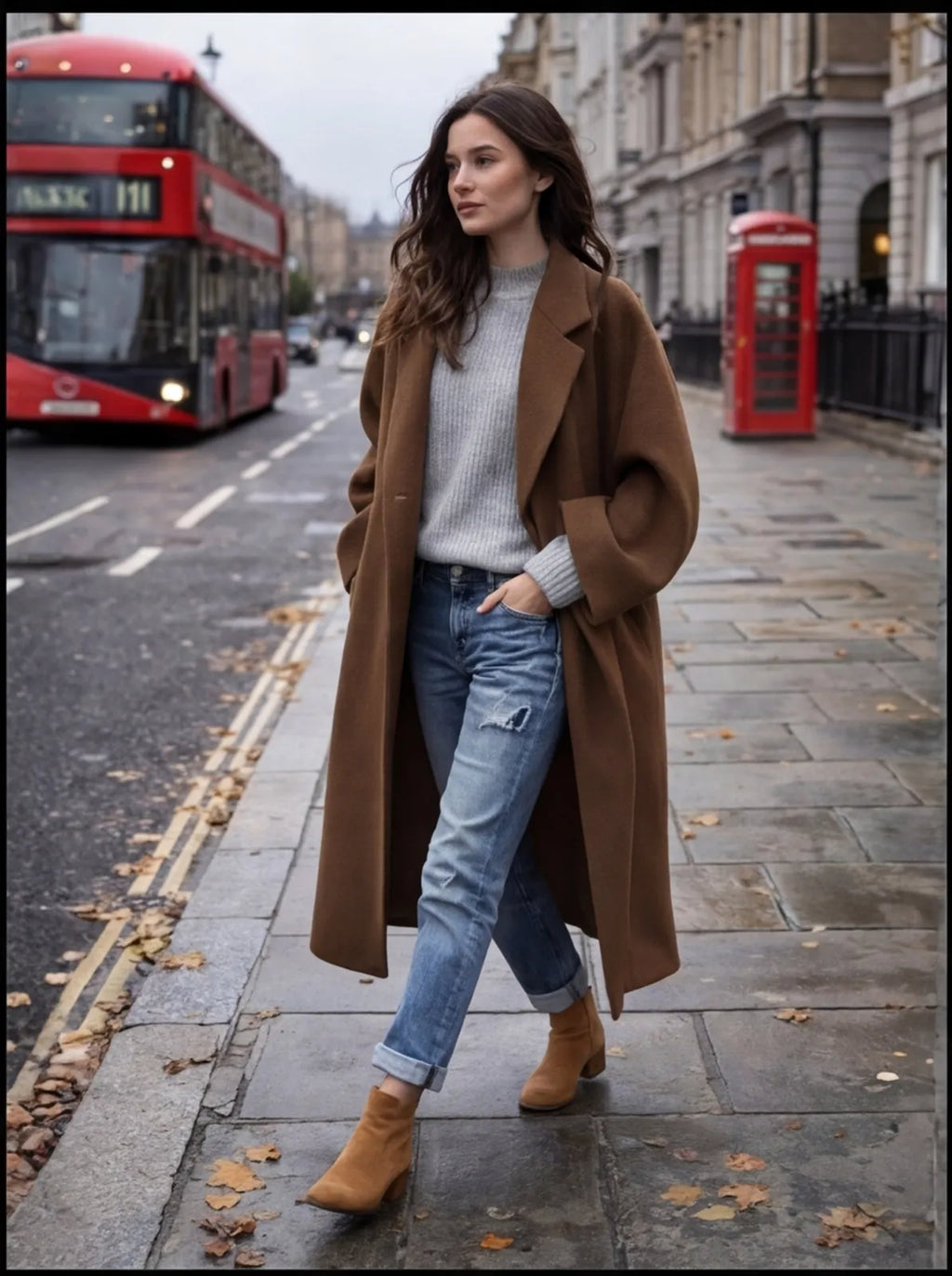 Casual Long Jacket With Pockets