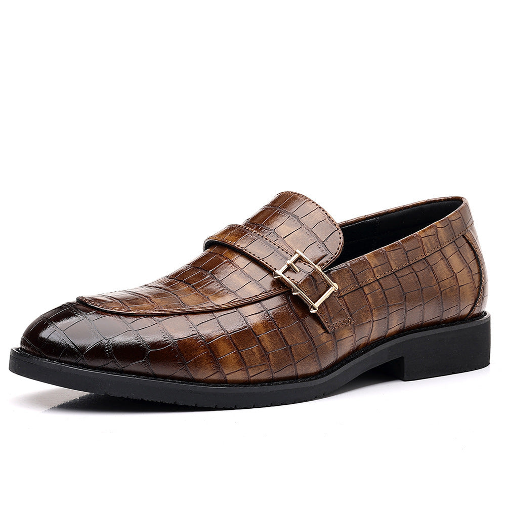 Mens Stylish Casual Leather Shoes Brown