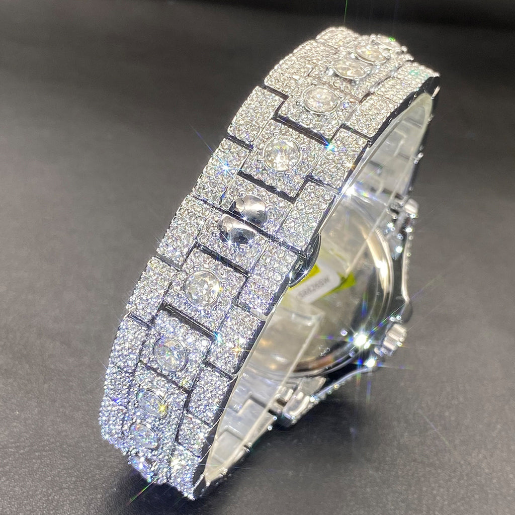 Men's Watch High-end, Fully Diamond-encrusted, Ultra-glitzy
