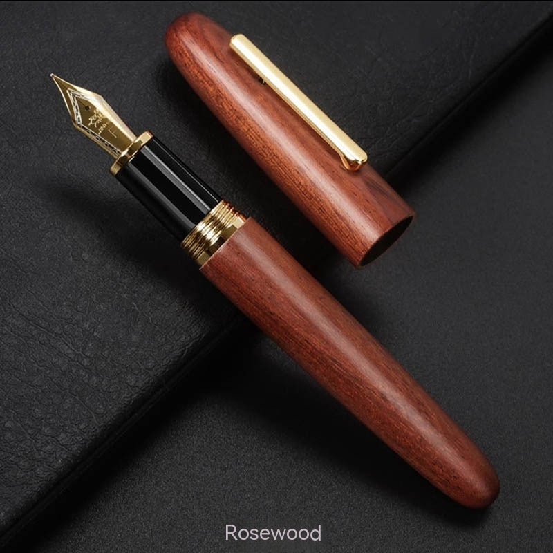 Wooden Pole Rotating Cap Of A Pen Rosewood