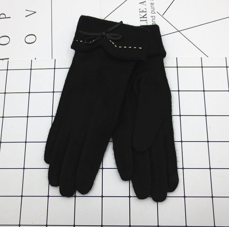 Yauvana Elegance Winter Gloves Black