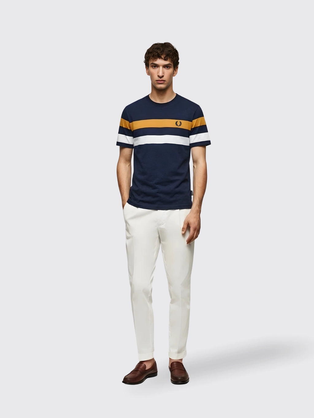 Geometric Contrasting Breathable Shirt