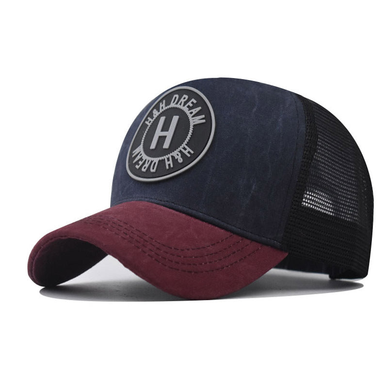 Embroidered Baseball Washed Old Peaked Cap
