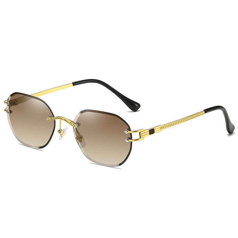 Trimming Sunglasses Ocean Lens Glasses Gradient Tea