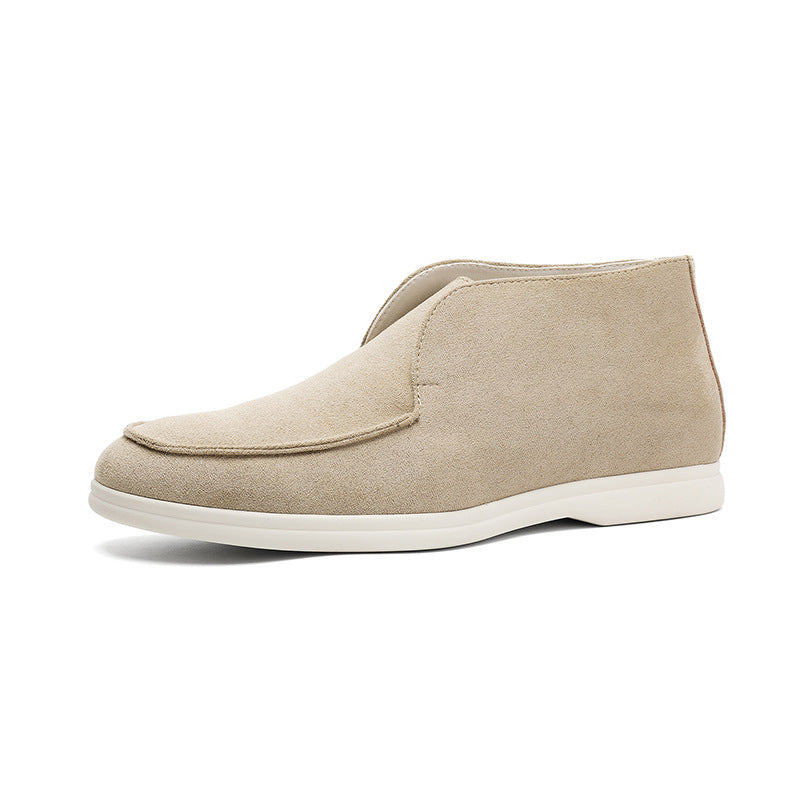 Business And Leisure High-top Martin Boots Beige