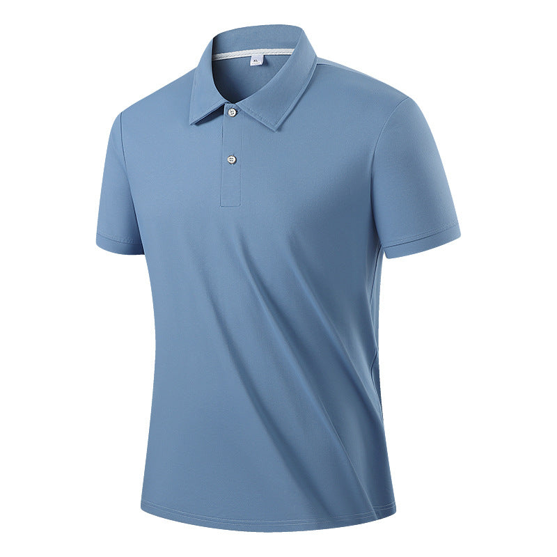 Polo Shirt Sorona Plus-Size Ice Silk Haze Blue