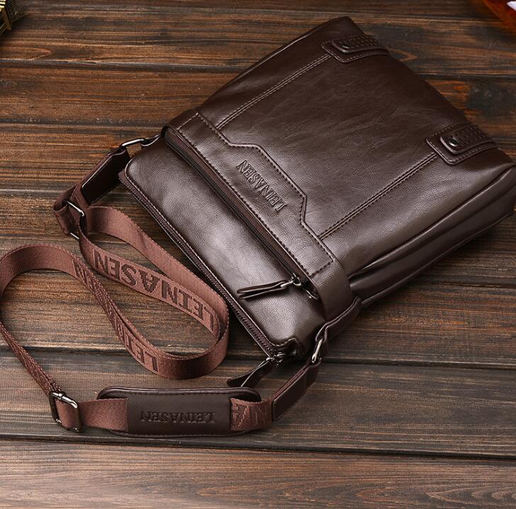 Men Messenger Bags Brown