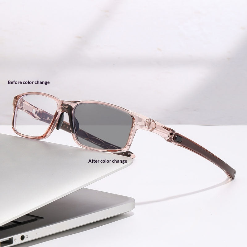 Temperature-Adjustable Blue-Light-Blocking Reading Glasses