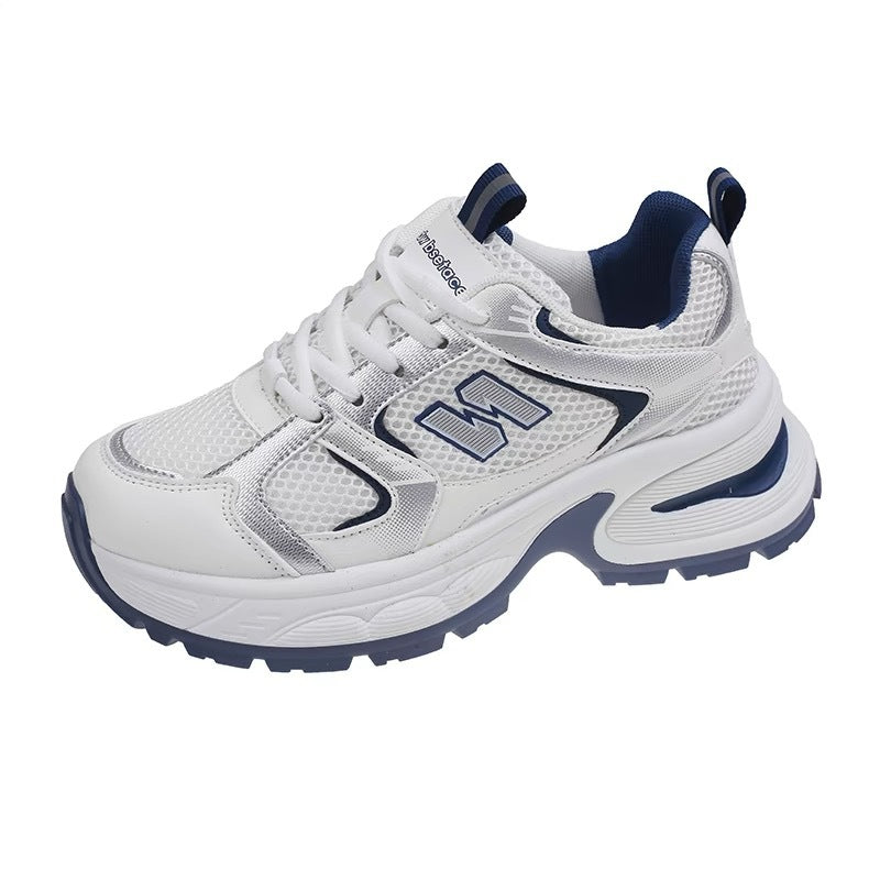 All-matching Casual Platform Shoes Black White
