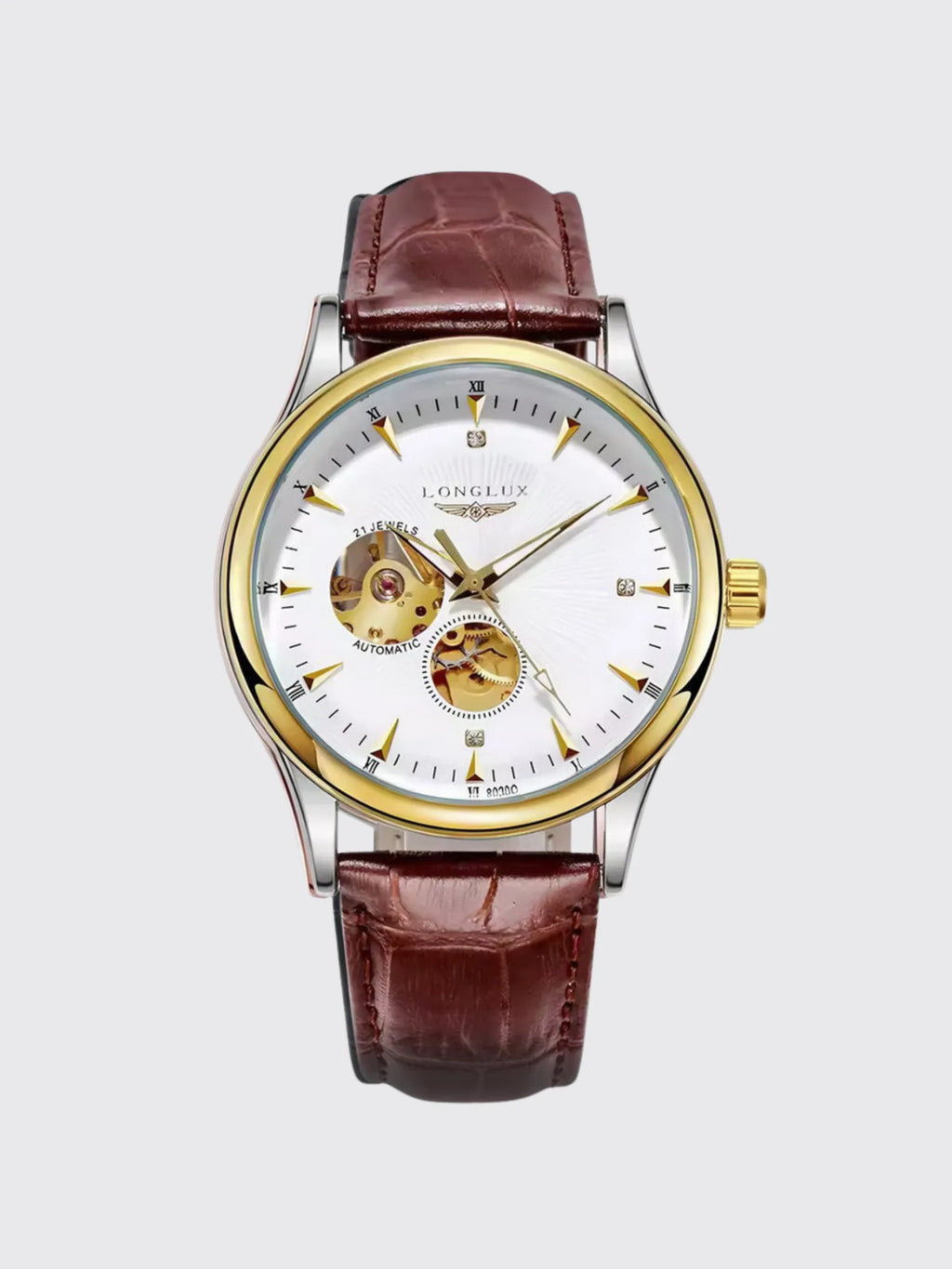Genuine Leather Waterproof Watch With A Fully Automatic Mechanical Movement