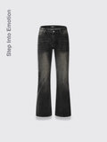 Fashionable Denim Pants For Men Black And Gray L