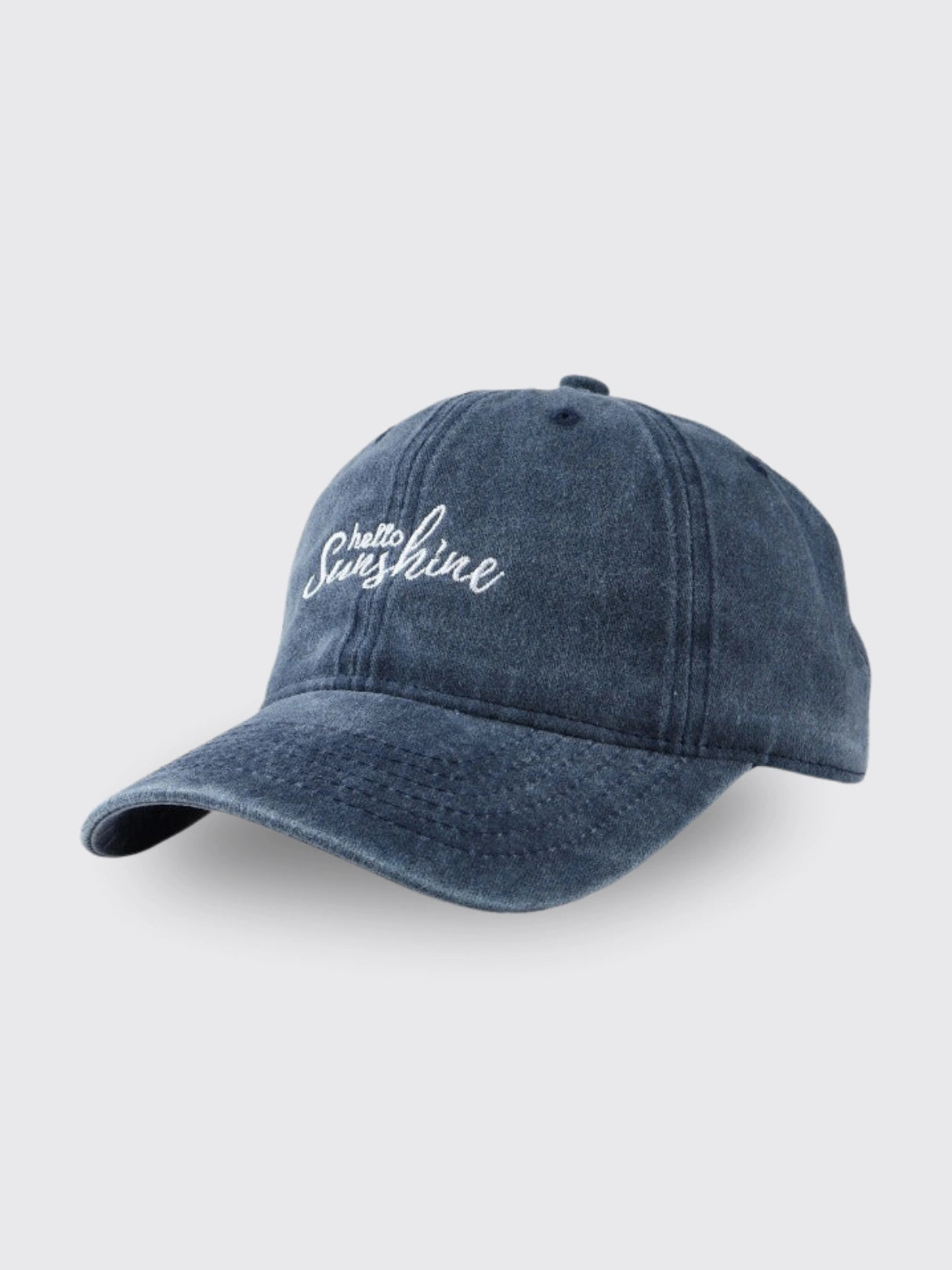 Peaked Couple Baseball Cap Denim Blue 56to58cm