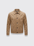 Solid-color Single-breasted Lapel Wool Casual Jacket