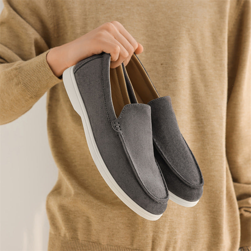 Matte Suede Loafer Dark Gray