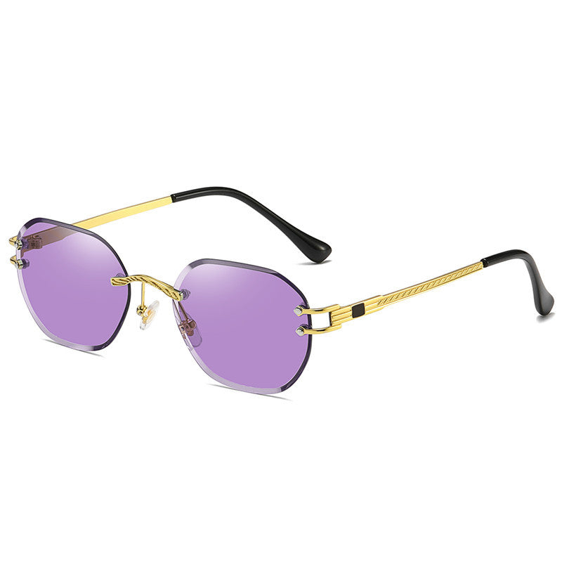 Trimming Sunglasses Ocean Lens Glasses Purple Piece