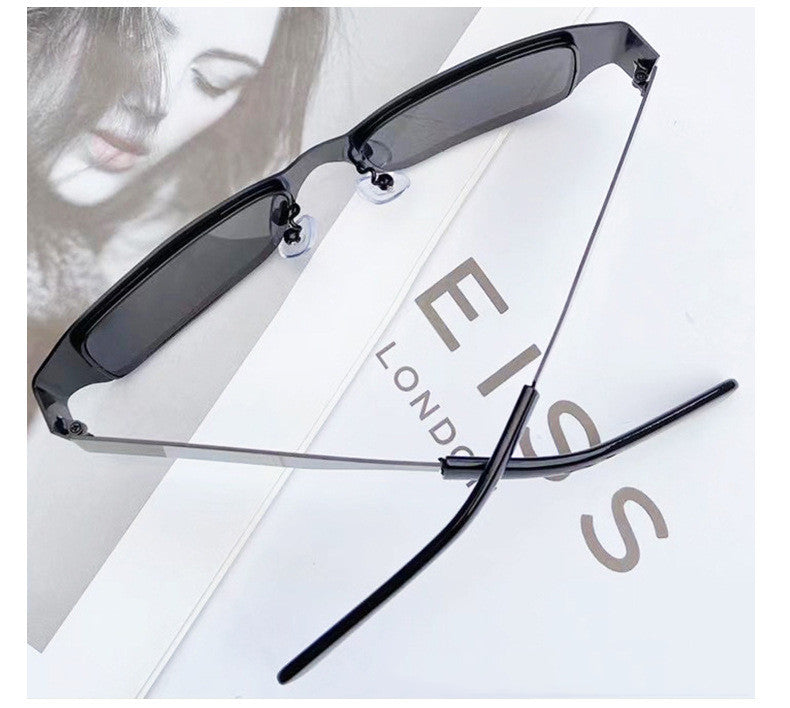 Men's Metal Small Square Glass