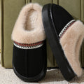 Fluffy Slippers Autumn And Winter Black