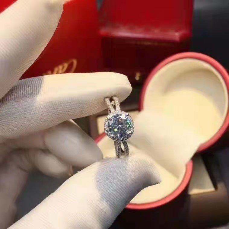 925 Silver Gold Plated Ring