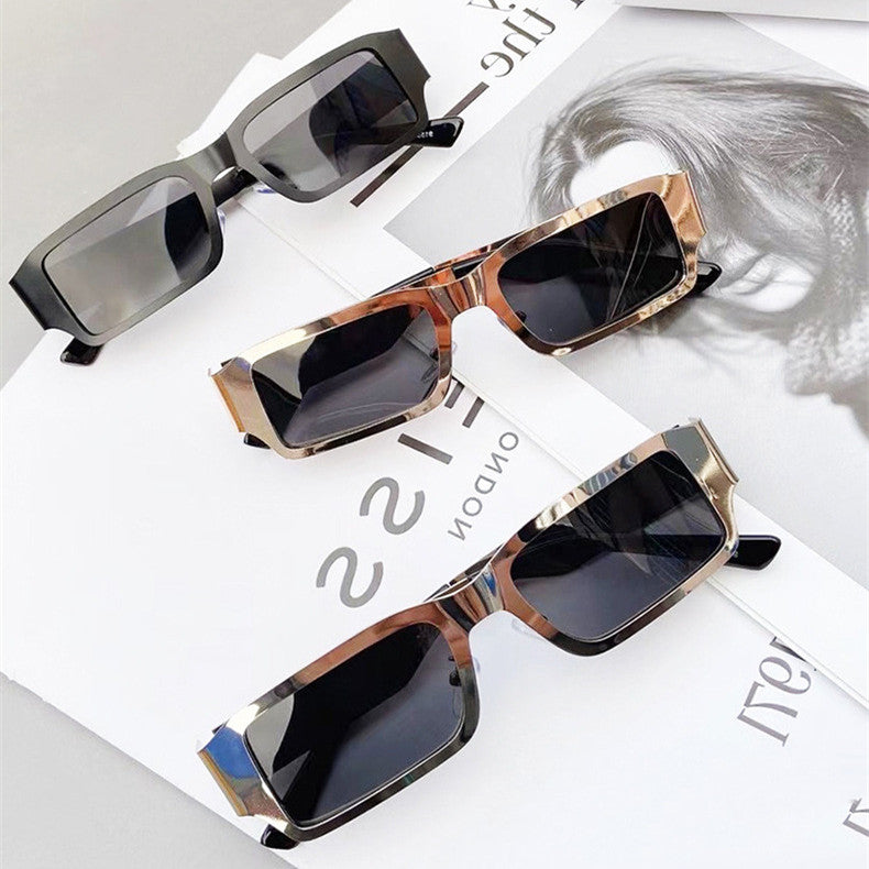 Men's Metal Small Square Glass