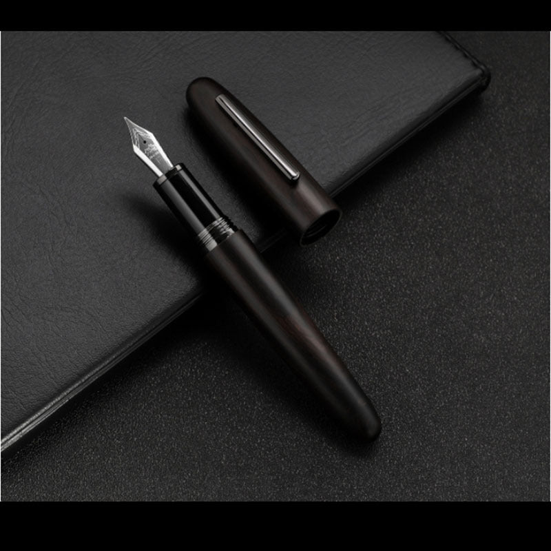 Wooden Pole Rotating Cap Of A Pen Black Pen Holder