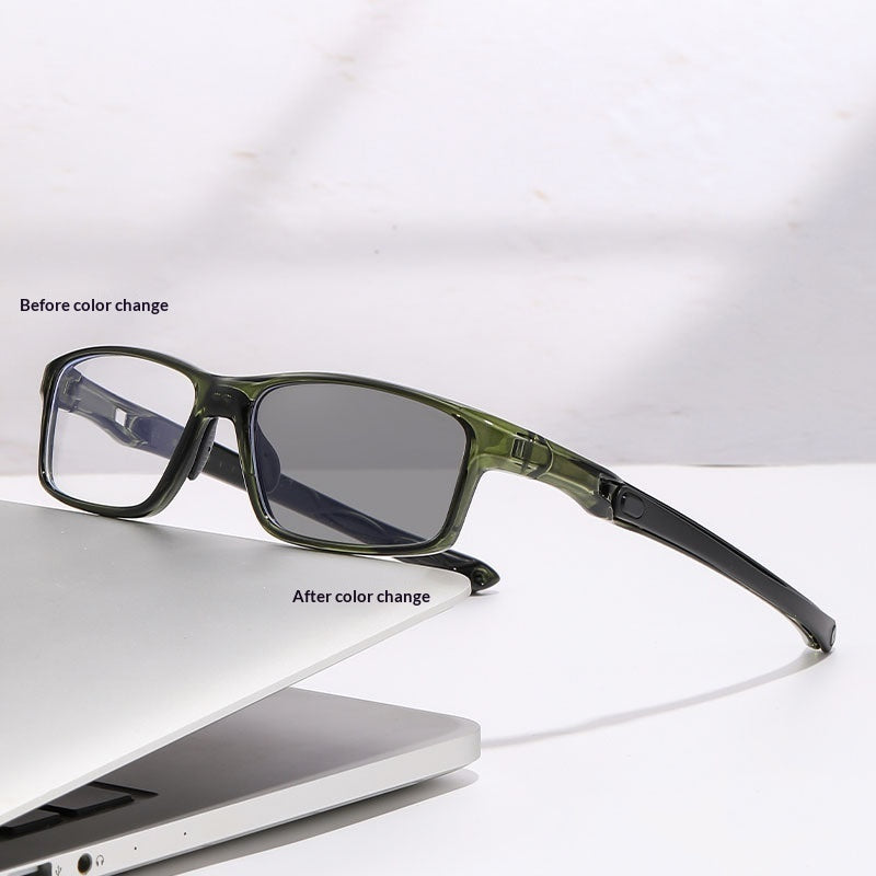 Temperature-Adjustable Blue-Light-Blocking Reading Glasses