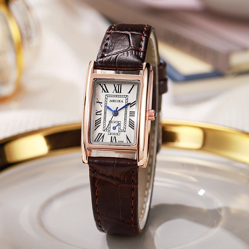 Retro Casual Stylish Womens Watch Coffee