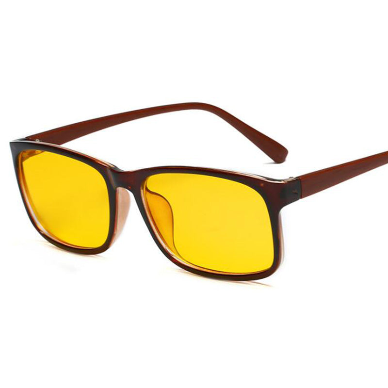 Anti-blue glasses student glasses Brown Yellow