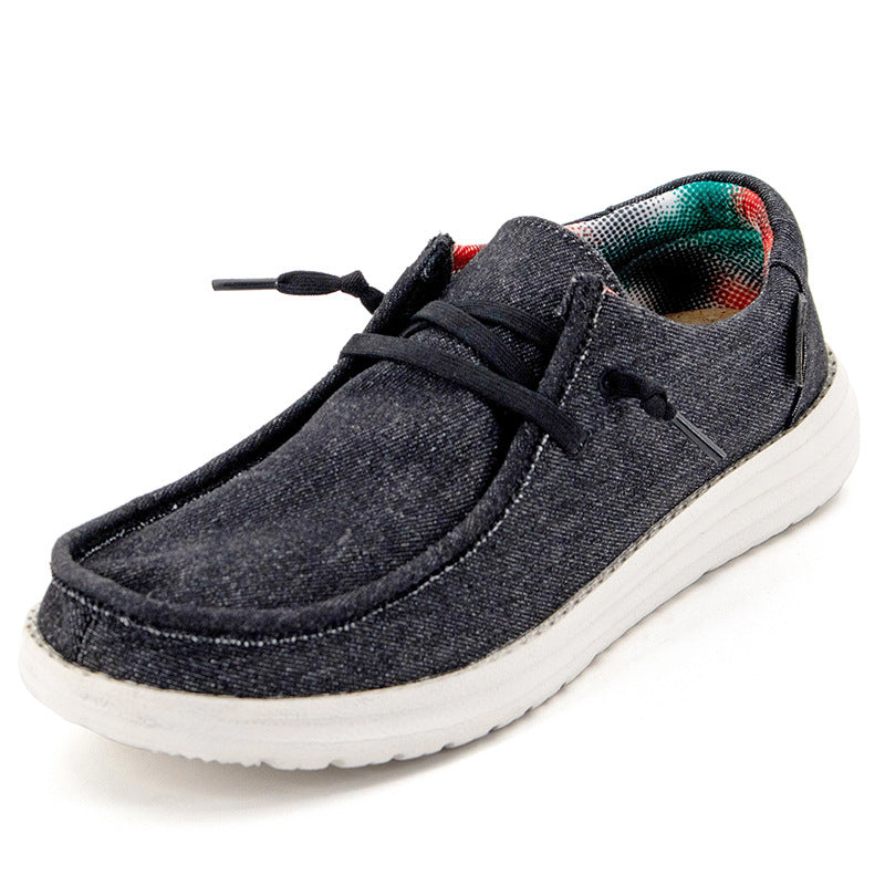 Men's Fashion Casual Canvas Shoes 1016black and white