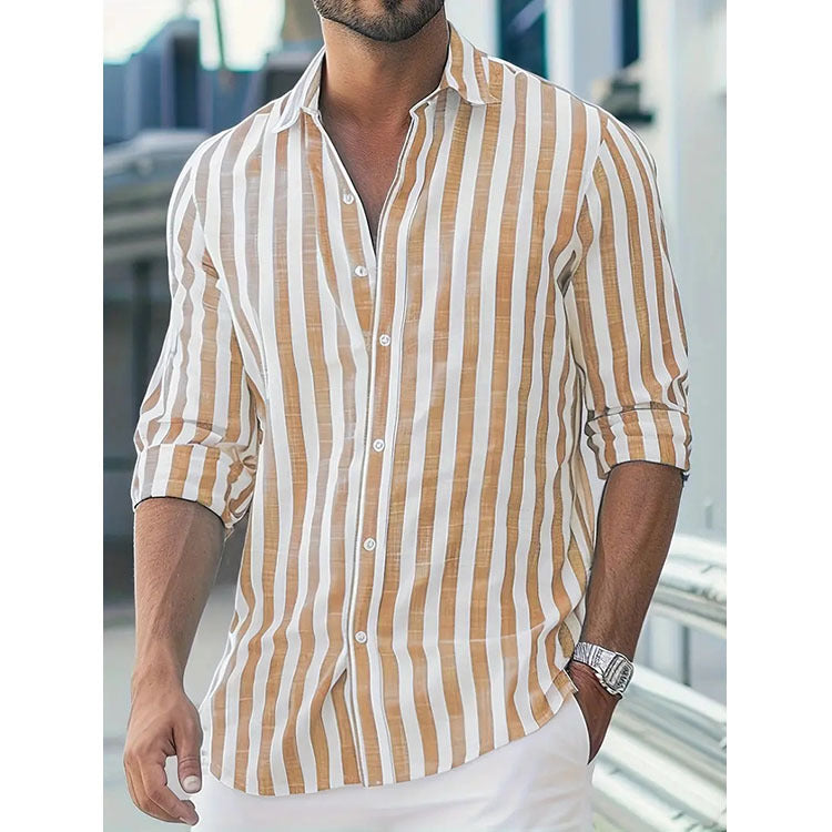 Stylish Striped Button-down Shirt