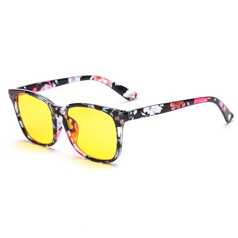 Minimalist Glasses High-definition Polarized Lenses For Men And Women Crushed Bean Yellow