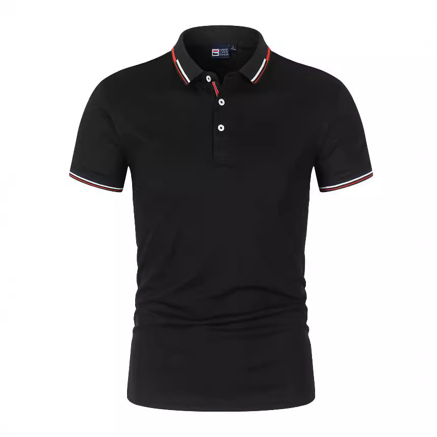 Polo Shirt With A Stand-up Collar