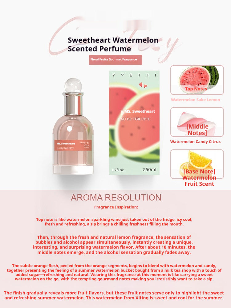Peach Watermelon And Orange Perfume Fruity Note Watermelon Fragrance 50ml