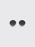 Men's Round Carbon Fiber Cufflink