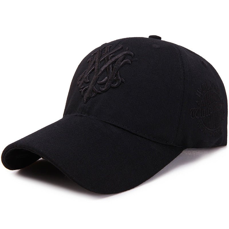 Baseball Outdoor Leisure Sports Peaked Cap Black Adjustable
