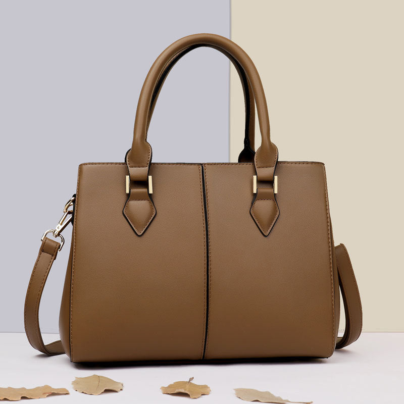 Commuter Soft Leather Large-Capacity Crossbody Shoulder Bag
