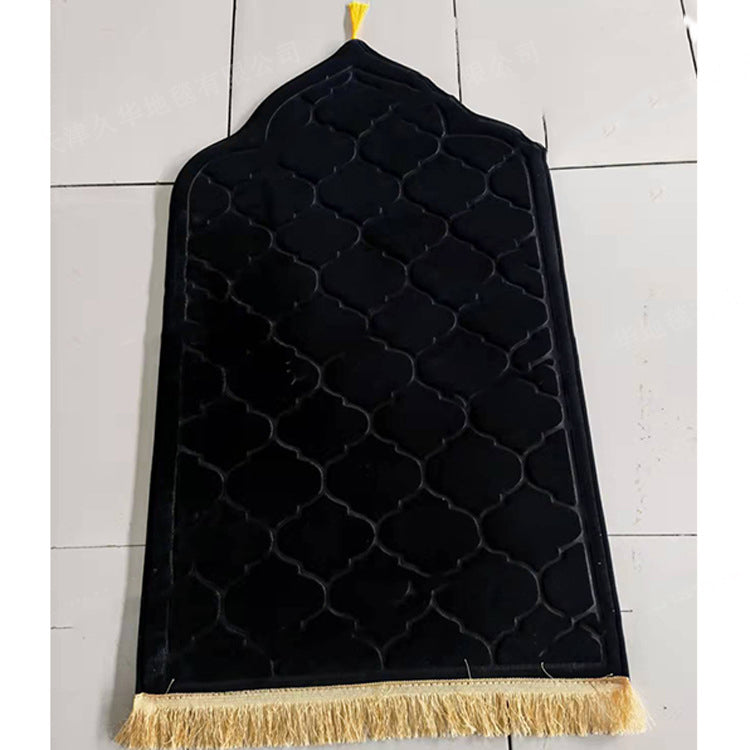 Irregular Worship Mat Black 65x110cm