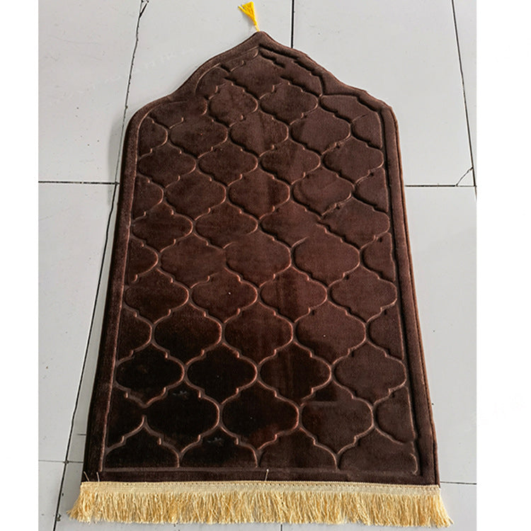 Irregular Worship Mat Brown 65x110cm