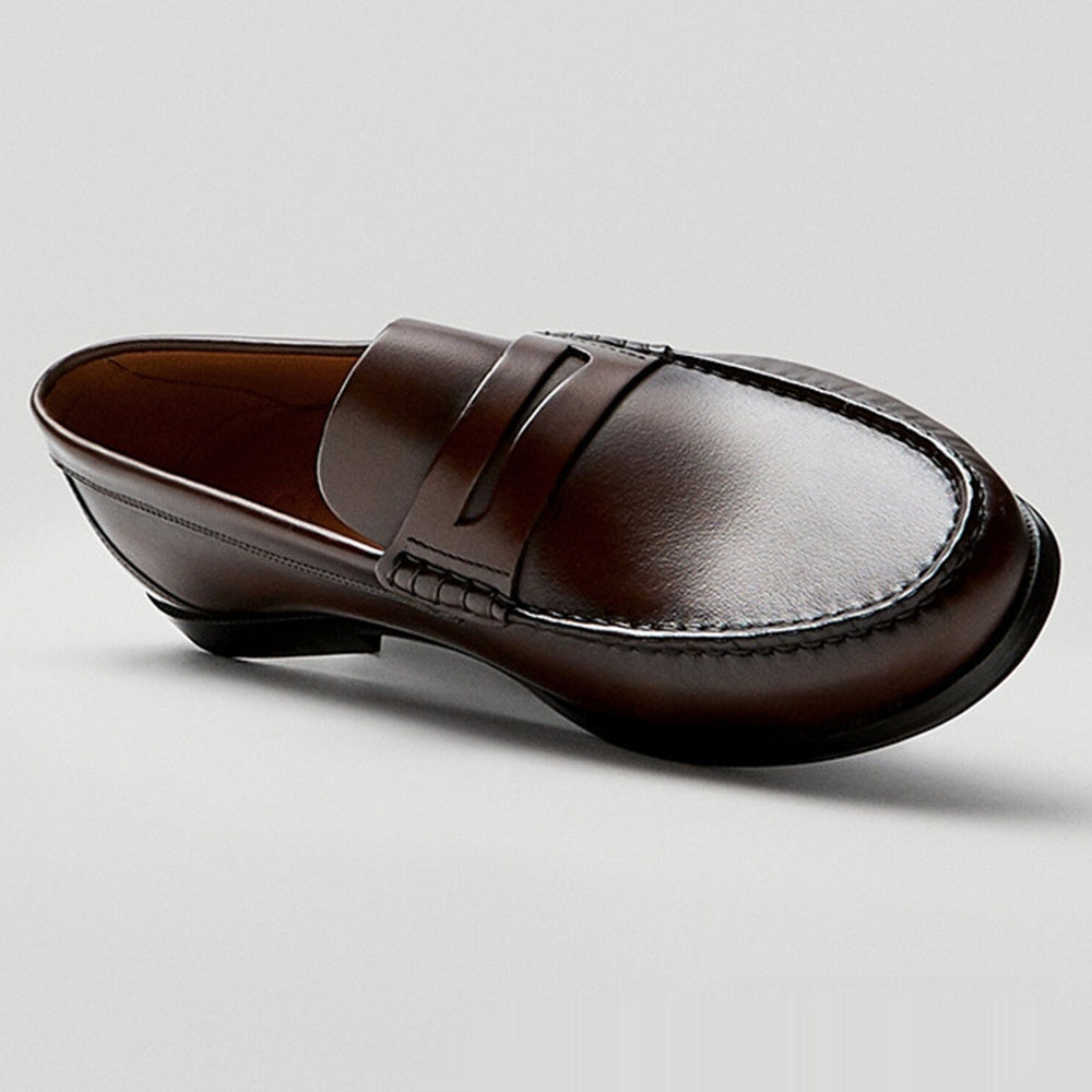 Retro Calfskin Handmade Leather Loafer
