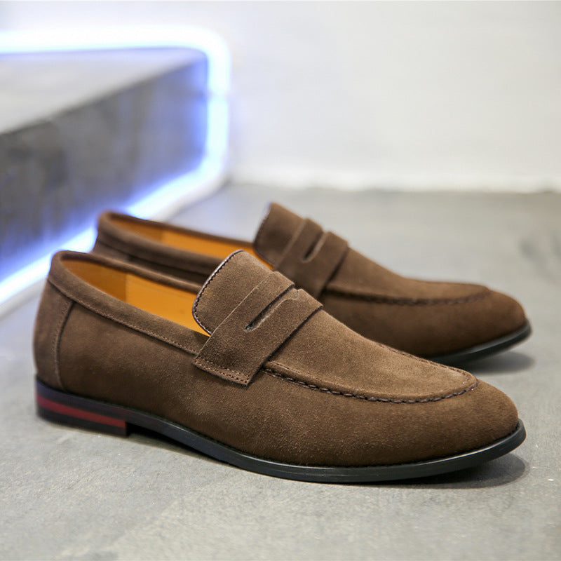 Nubuck Leather Shoes Brown