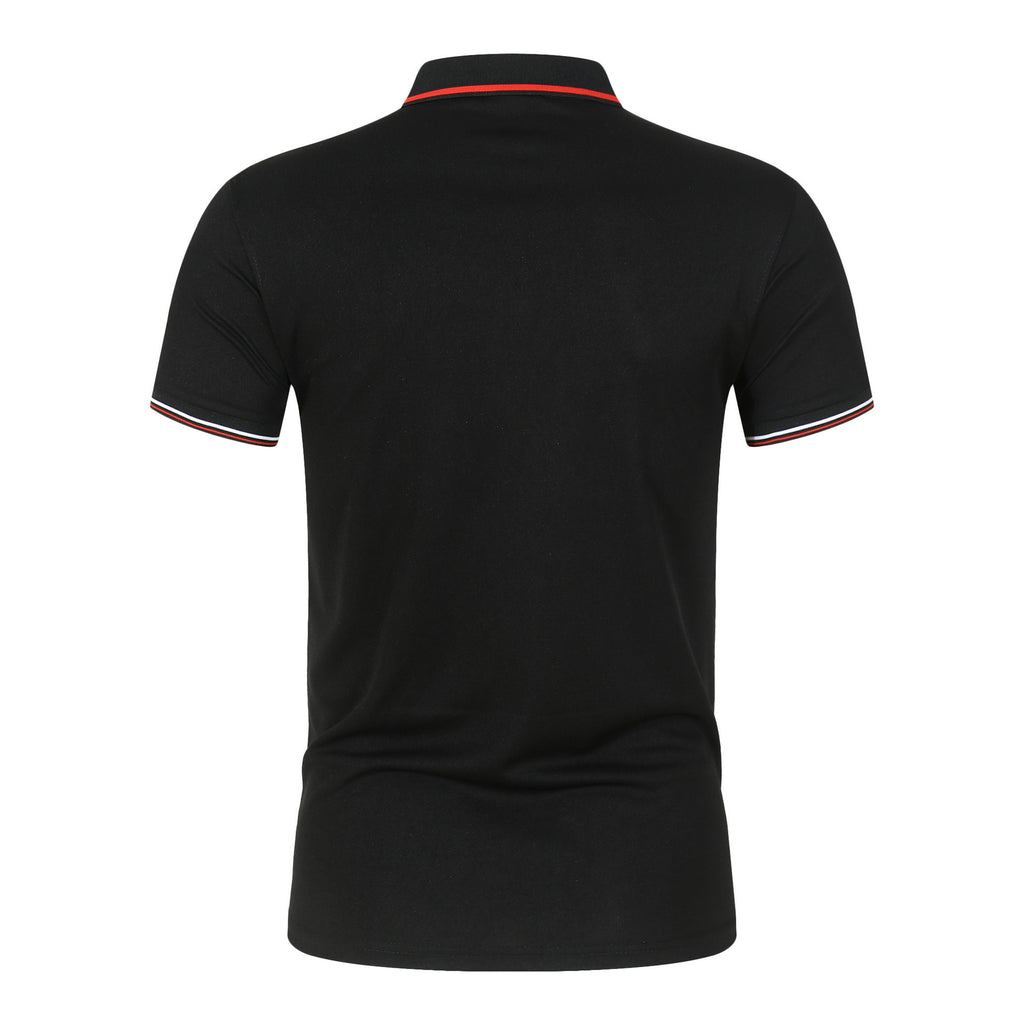 Polo Shirt With A Stand-up Collar
