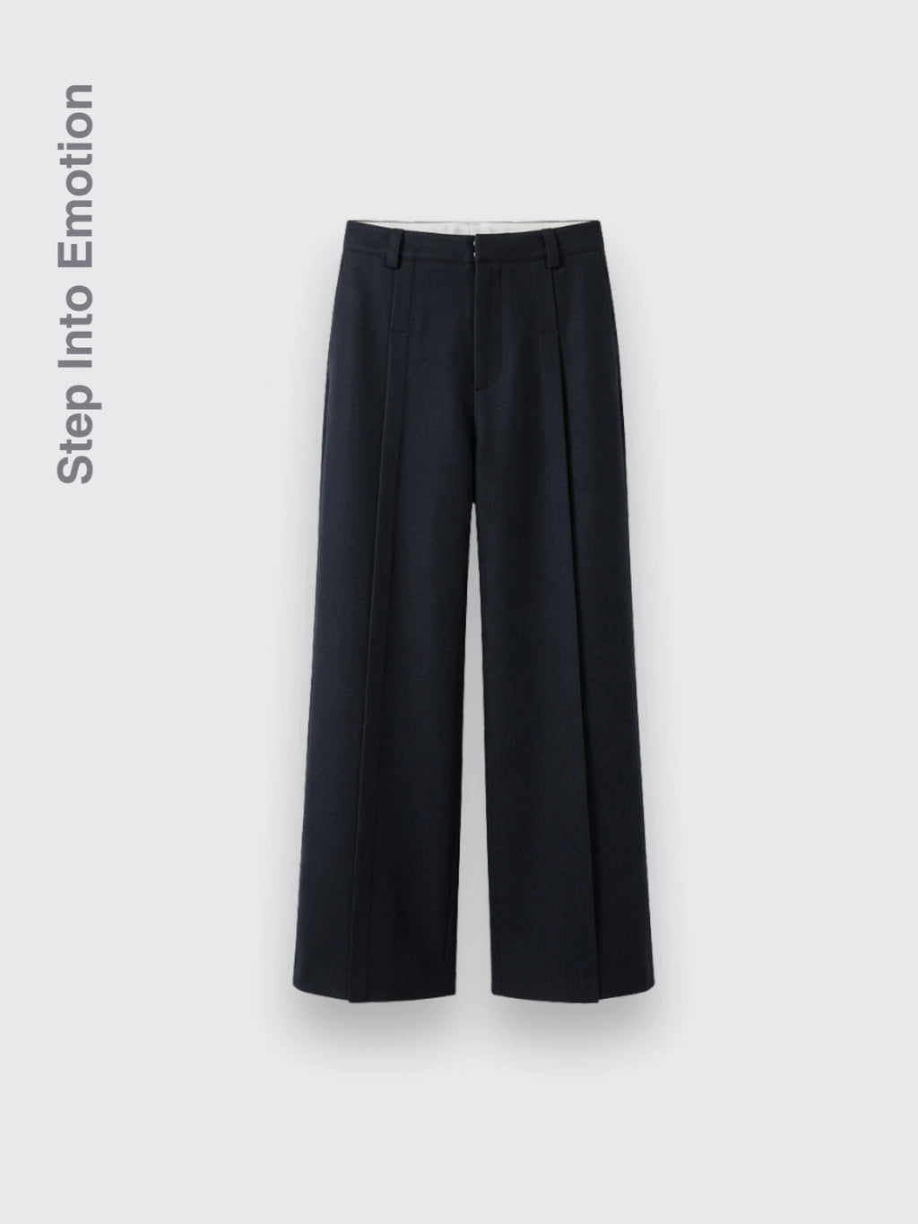 Loose Slim Straight Leg Pants Black L