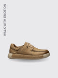 Leather Business Casual British Slip-on Shoes Yellowish Brown 39