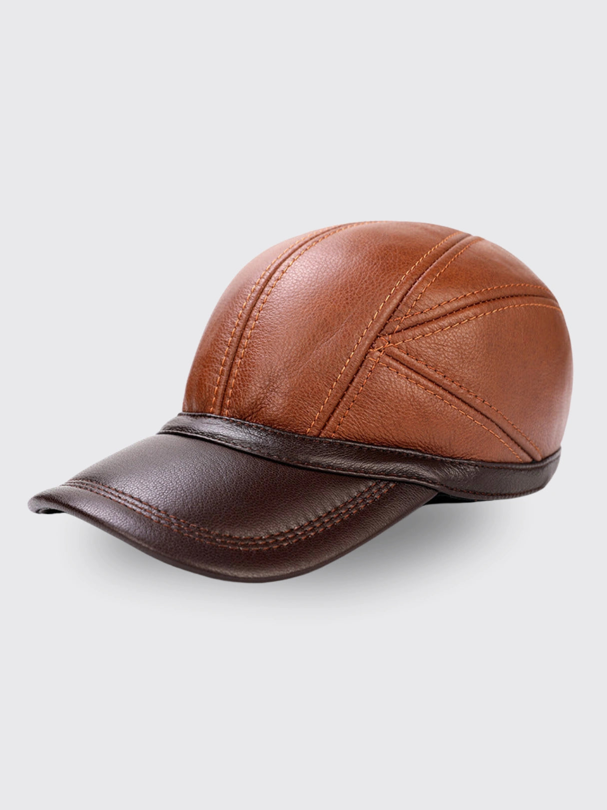 First Layer Leather Baseball Cap Yellow