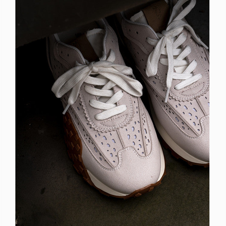 Retro Niche Thick-soled Jogging Sneakers