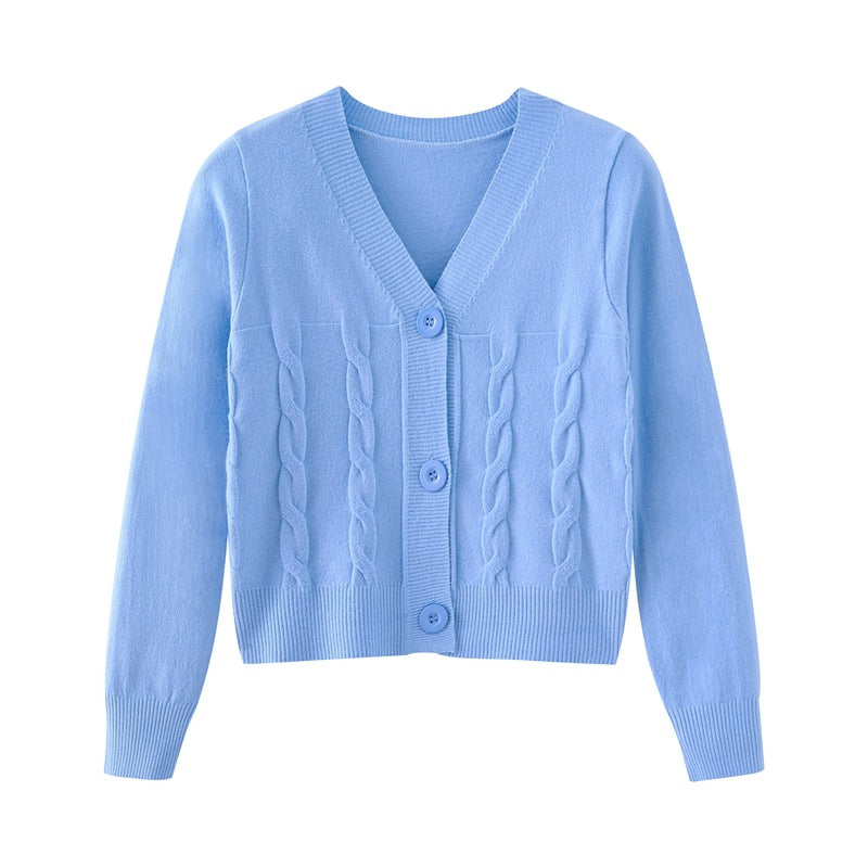 Versatile Casual Shirt Loose Blue