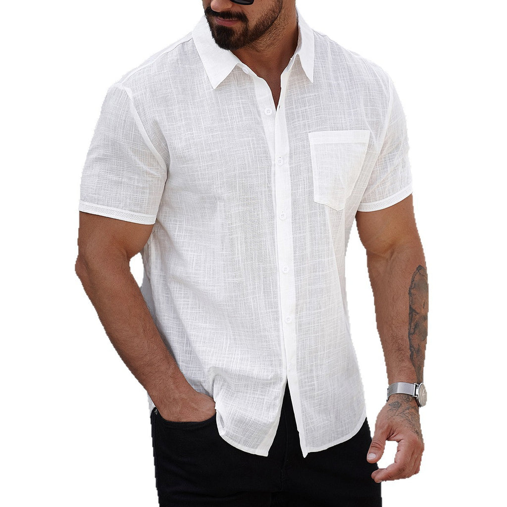 Cotton Shirt With A Pocket