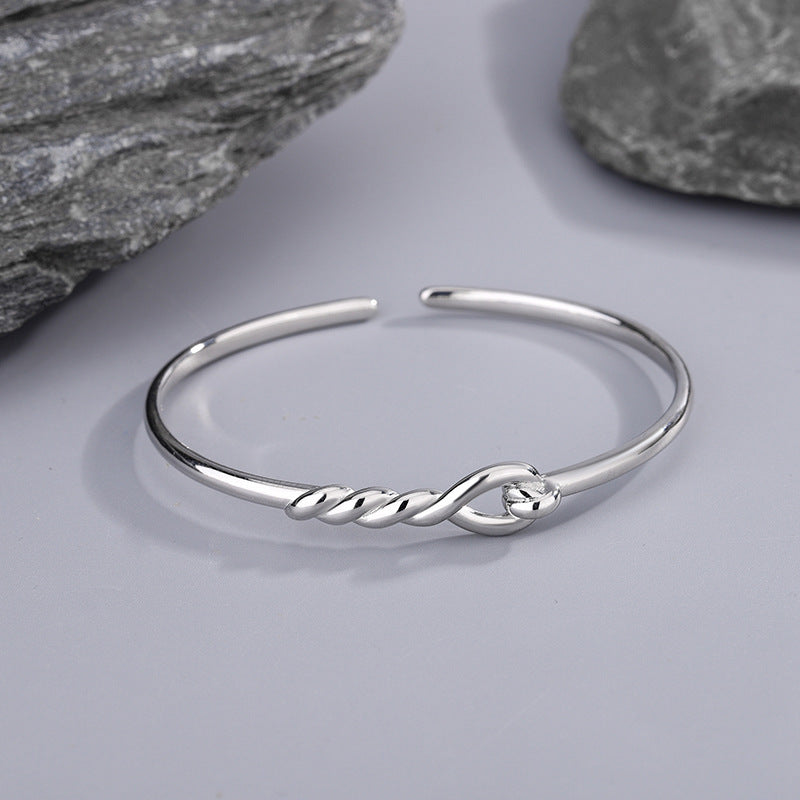 Knotted Bracelet Hollow-out Wrapped Design Simple And Stylish Versatile