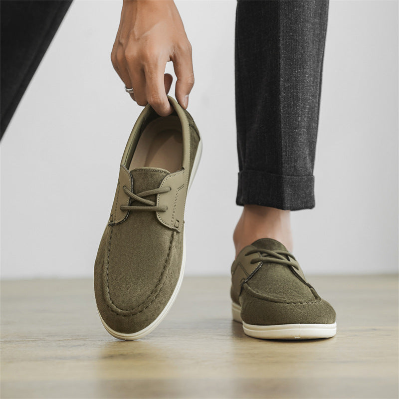 Casual Low-top Lace-up Shoes Green